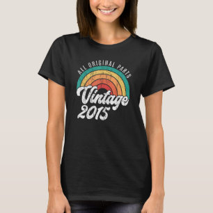 Vintage 2015 7th Birthday Classic Retro 7 Years O T-Shirt