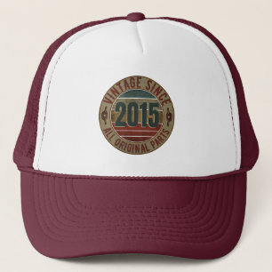 VINTAGE 2015 BIRTHDAY GIFT TRUCKER HAT