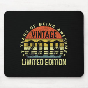 Vintage 2019 Limited Edition 7 Year Old 7th Birthd Mouse Mat