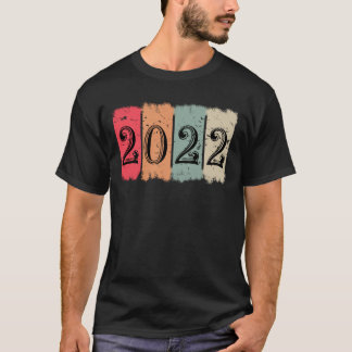 Vintage 2022 Paint, 2022 COLORFULL VINTAGE DESIGN T-Shirt