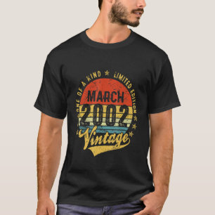 Vintage 20 Years Old March 2002 Decorations 20th B T-Shirt
