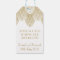 Vintage 20's Art Deco Scallop White Gold Gift Tag