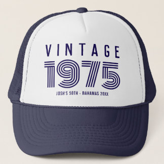 Vintage 20th 30th 40th 50th 60th Birthday Party Trucker Hat