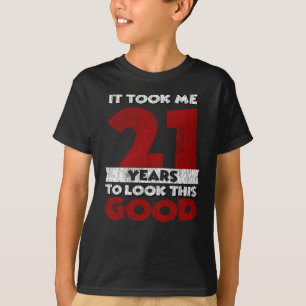Vintage 21 Years Old Funny 21st Birthday Gift T-Shirt