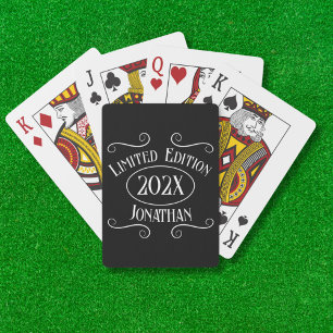 Vintage 21st Birthday Year For Him Limited Edition Playing Cards