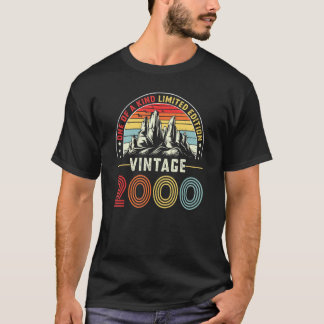 Vintage 22 Years Old 2000 22nd Birthday For Men Wo T-Shirt