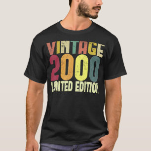 Vintage 23 Birthday Decorations Men 23th BDay 2000 T-Shirt