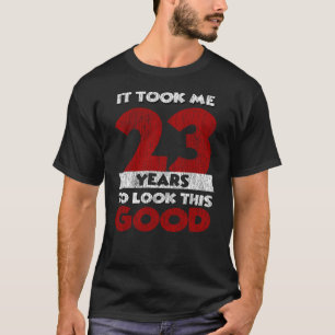 Vintage 23 Years Old Funny 23rd Birthday Gift T-Shirt