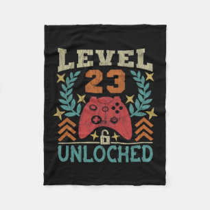 Vintage 23rd Birthday Gift 23 Year Old Boy Girl Ga Fleece Blanket