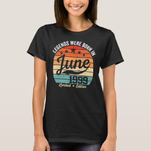 Vintage 23rd Birthday Legends Were Born In June 19 T-Shirt