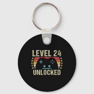 Vintage 24th Birthday Gift 24 Year Old Boy Girl Ga Key Ring