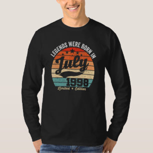 Vintage 24th Birthday Legends Were Born In July 19 T-Shirt