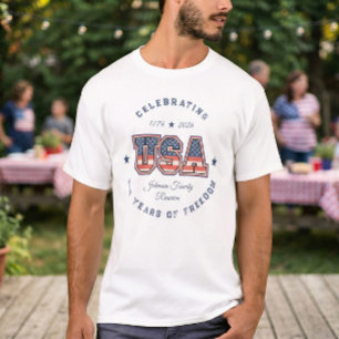 Vintage 250 Years 4th of July Family T-Shirt