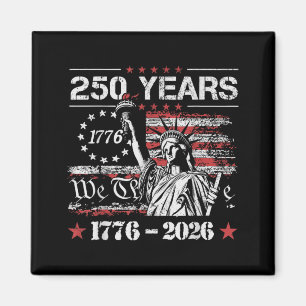 Vintage 250 Years American Flag 250th Birthday USA Magnet