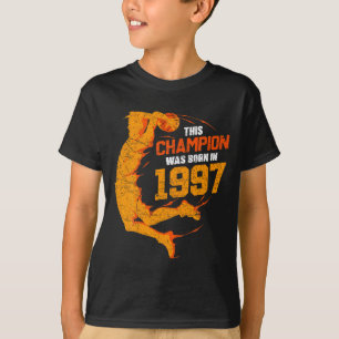 Vintage 25th birthday basketball 1997 distressed b T-Shirt