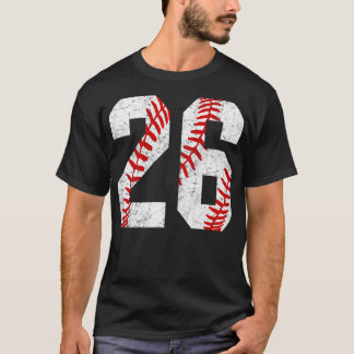 Vintage 26 Baseball Laces Baseball Mum Jersey Love T-Shirt
