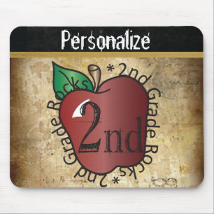 Vintage 2nd Grade School Teacher Mouse Mat