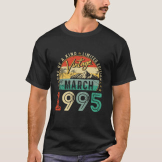 Vintage 30th Birthday Gift Vintage March 1995 For  T-Shirt