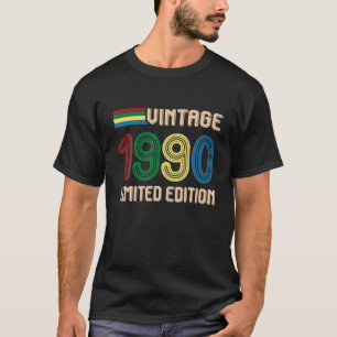 Vintage 32 Birthday Decorations 32nd BDay 1990 T-Shirt