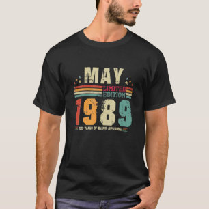 Vintage 33 Years Old Retro Birthday Awesome Since T-Shirt