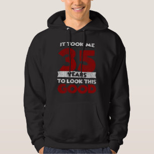 Vintage 35 Years Old Funny 35th Birthday Gift Hoodie