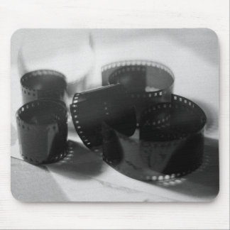 Vintage 35mm Film Strips in Black and White Mouse Mat