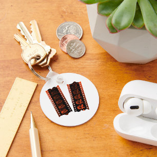 Vintage 35mm Negative Film Strip Key Ring