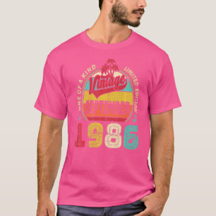 Vintage 36th Birthday Awesome Since September 1986 T-Shirt