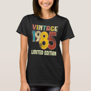 Vintage 38 Birthday Decorations Men 38th BDay 1985 T-Shirt