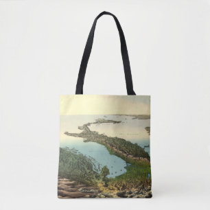 Vintage 3D Map of Italy (19th century) Bag