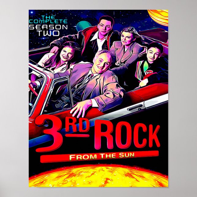 Vintage 3rd Rock From The Sun Poster (Front)