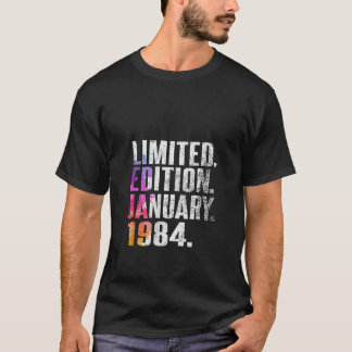 Vintage 40 Birthday I Limited Edition January 1984 T-Shirt