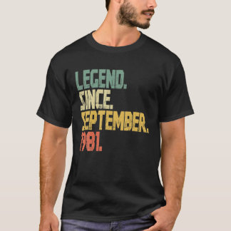 Vintage 40 Year Old - Funny Legend Since September T-Shirt