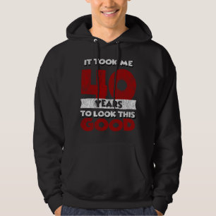 Vintage 40 Years Old Funny 40th Birthday Gift Hoodie