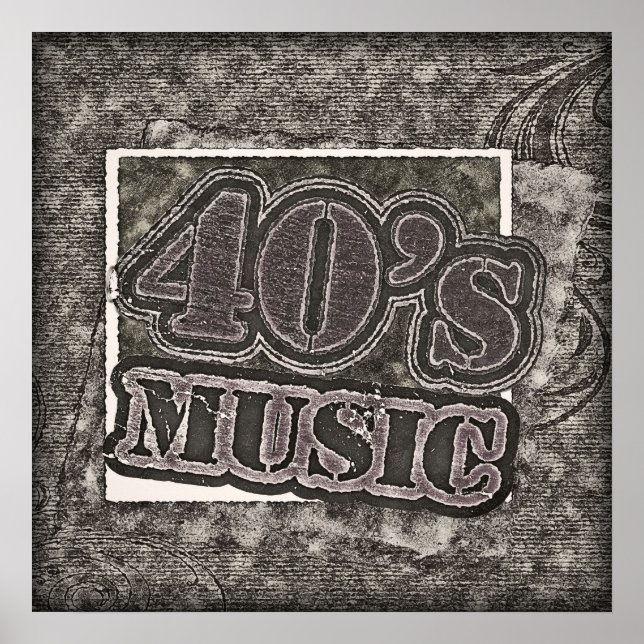 Vintage 40's Music - Poster (Front)