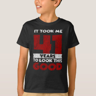 Vintage 41 Years Old Funny 41st Birthday Gift T-Shirt