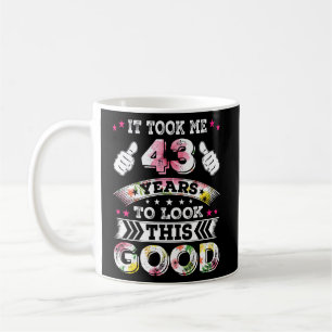 Vintage 43 forty three Years Old Happy 43rd Birthd Coffee Mug