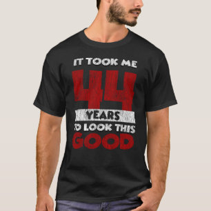 Vintage 44 Years Old Funny 44th Birthday Gift T-Shirt