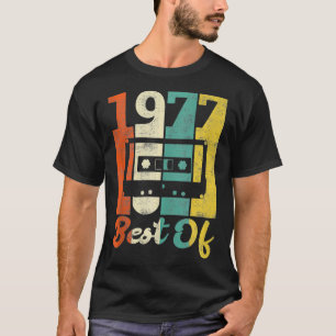 Vintage 45th Birthday Cassette 1977 Retro Best Of T-Shirt
