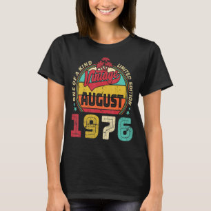 Vintage 46th Birthday Awesome Since August 1976 Ep T-Shirt