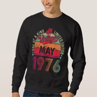 Vintage 46th Birthday Awesome Since May 1976 Sweatshirt