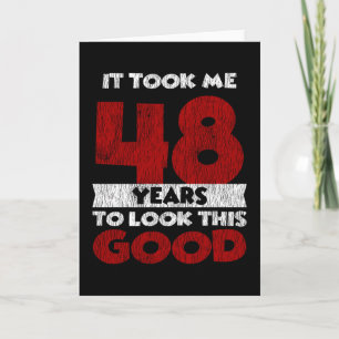 Vintage 48 Years Old Funny 48th Birthday Gift Card