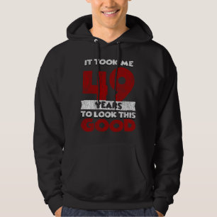 Vintage 49 Years Old Funny 49th Birthday Gift Hoodie