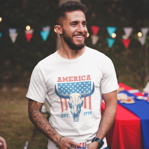 Vintage 4th of July America EST 1776 T-Shirt