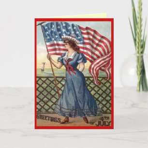 Vintage 4th of July Card