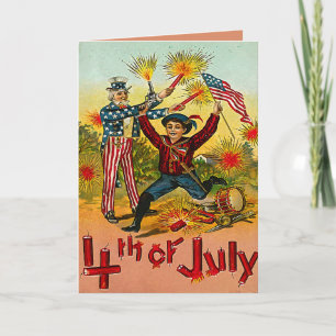 Vintage 4th of July Card