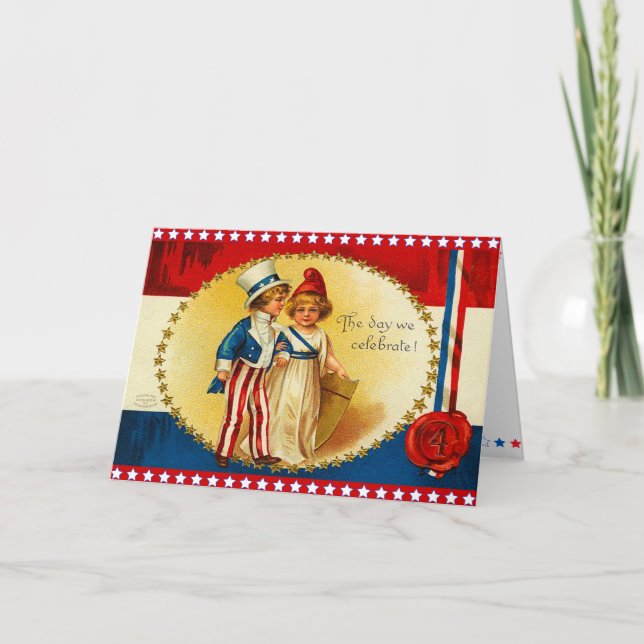 Vintage 4th of July Card (Front)