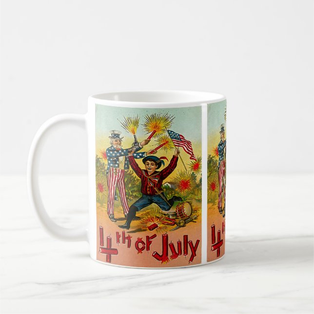 Vintage 4th of July Coffee Mug (Left)