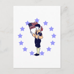 Vintage 4th of July Patriotic Art Postcard