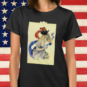 Vintage 4th of July Patriotic Masquerade Party T-Shirt